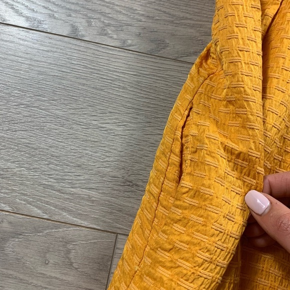 See By Chloe Orange Bow Square Neckline Mini Dress - Picture 9 of 12